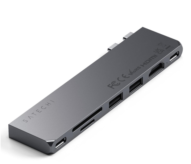 Satechi Pro Hub Slim (2xUSB-C, 2xUSB-A, HDMI, SD) (space gray) - 1210846 - zdjęcie 2